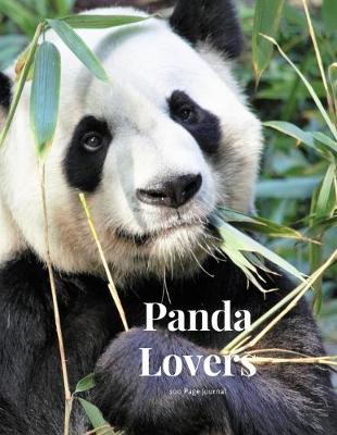 Book cover for Panda Lovers 100 page Journal