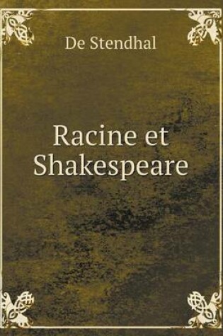 Cover of Racine et Shakespeare