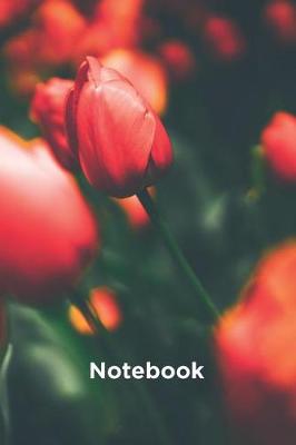 Book cover for Red Tulip Flower Composition Notebook