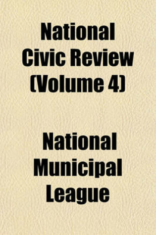 Cover of National Civic Review Volume 9