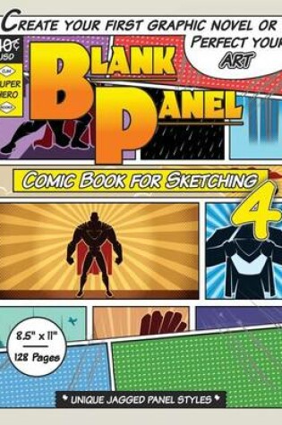 Cover of Blank Panel Comic Book for Sketching 4