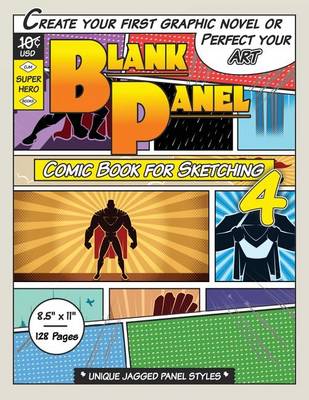 Cover of Blank Panel Comic Book for Sketching 4
