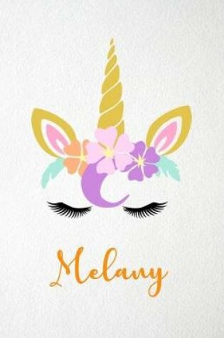 Cover of Melany A5 Lined Notebook 110 Pages