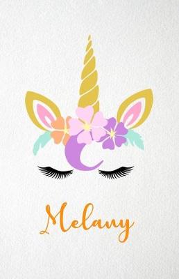 Book cover for Melany A5 Lined Notebook 110 Pages