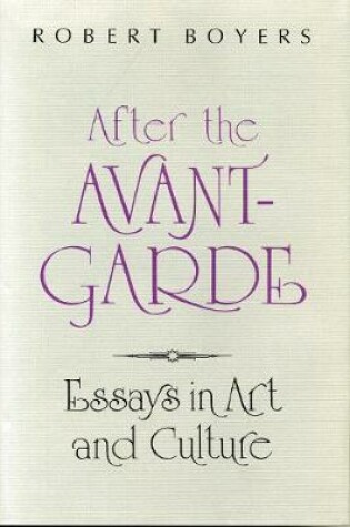 Cover of After the Avant-Garde