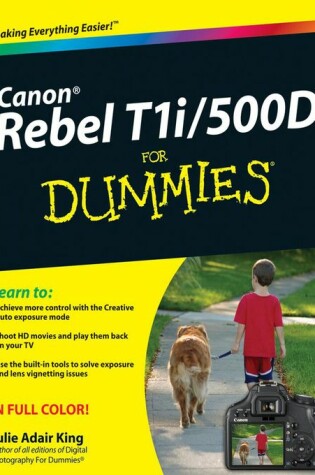 Cover of Canon EOS Rebel T1i / 500D For Dummies