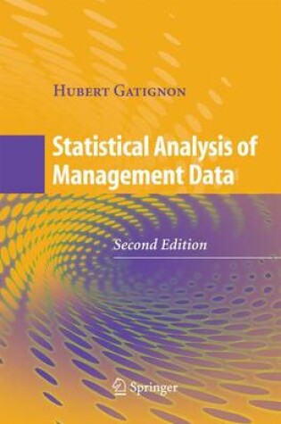 Cover of Statistical Analysis of Management Data