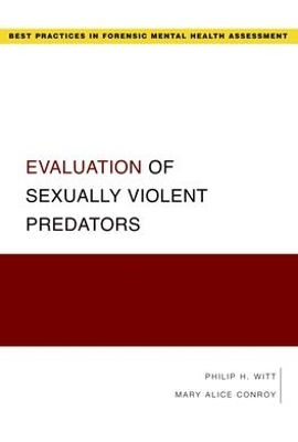 Book cover for Evaluation of Sexually Violent Predators