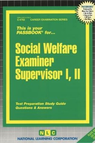 Cover of Social Welfare Examiner Supervisor I, II