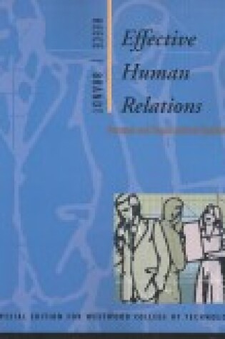 Cover of Effective Human Relations, Custom Publication