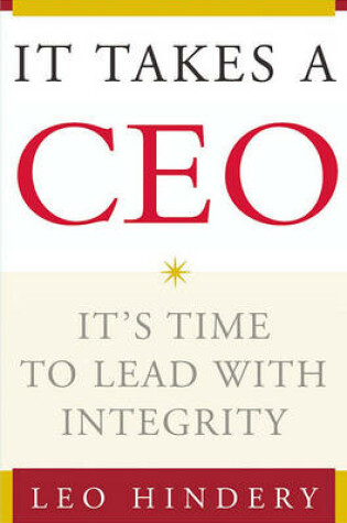 Cover of It Takes a CEO