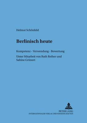 Cover of Berlinisch Heute