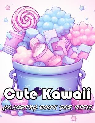 Book cover for Cute Kawaii Coloring Book for Kids