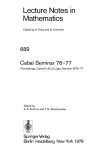 Book cover for Cabal Seminar 76-77