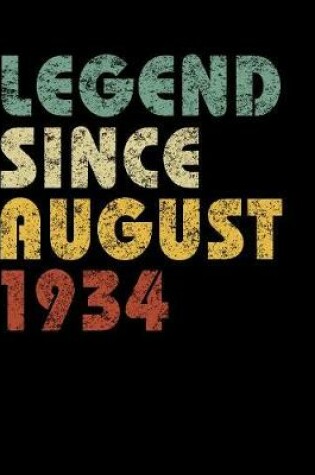 Cover of Legend Since August 1934