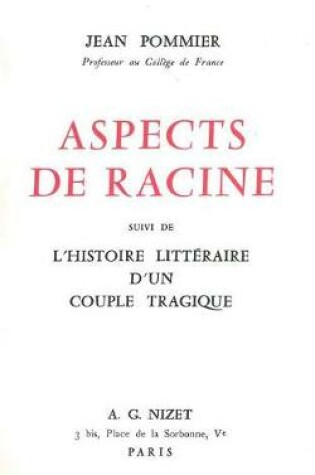 Cover of Aspects de Racine