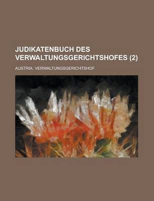 Book cover for Judikatenbuch Des Verwaltungsgerichtshofes (2 )