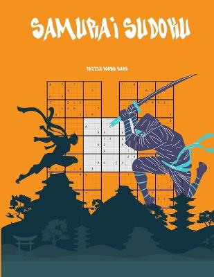 Book cover for samurai sudoku puzzle books hard