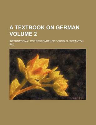 Book cover for A Textbook on German Volume 2