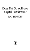 Book cover for Does This School Have Capital Punishment