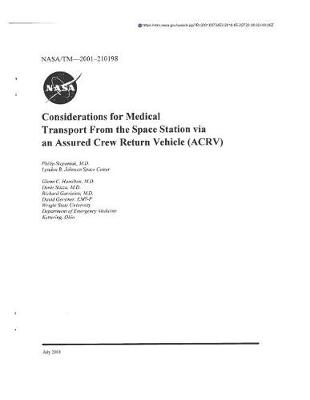 Book cover for Considerations for Medical Transport from the Space Station Via an Assured Crew Return Vehicle (Acrv)