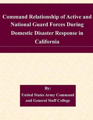 Book cover for Command Relationship of Active and National Guard Forces During Domestic Disaster Response in California