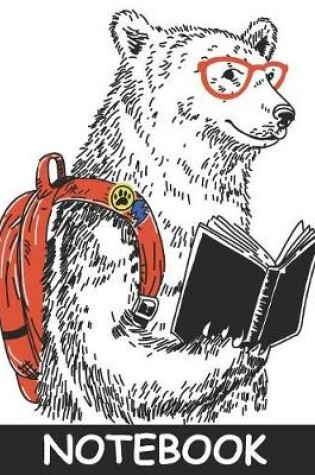 Cover of Back to School Hipster Bear Notebook 8."5 x 11"