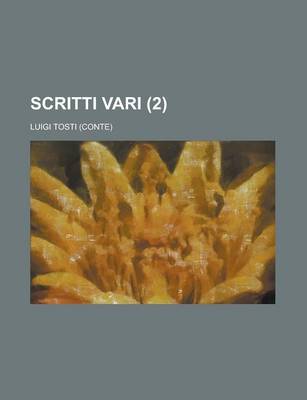 Book cover for Scritti Vari (2)