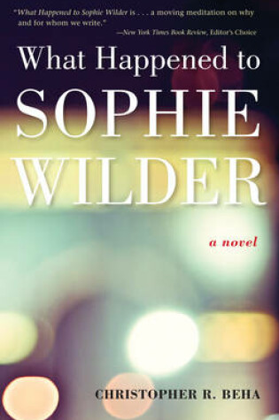 Cover of What Happened to Sophie Wilder