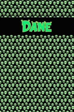 Cover of 120 Page Handwriting Practice Book with Green Alien Cover Dane