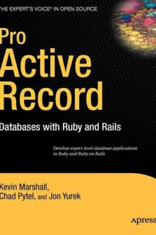 Cover of Pro Active Record: Databases with Ruby and Rails