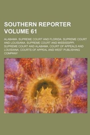 Cover of Southern Reporter Volume 61