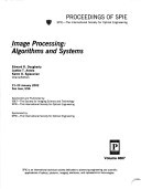 Cover of Image Processing-Algorithms and Systems