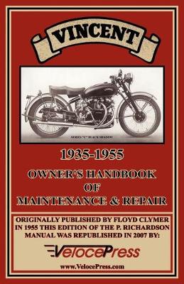 Book cover for Vincent 1935-1955 Owner's Handbook of Maintenance & Repair