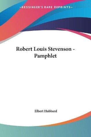 Cover of Robert Louis Stevenson - Pamphlet