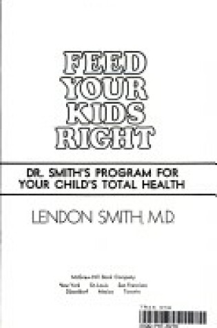 Cover of Feed Your Kids Right