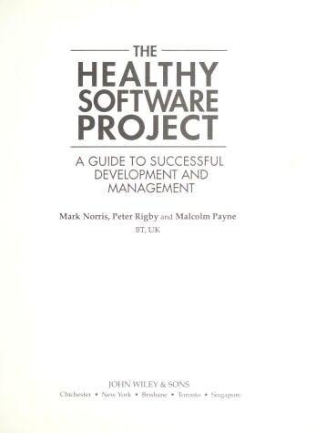 Book cover for The Healthy Software Project