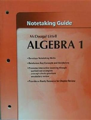 Book cover for McDougal Littell High School Math