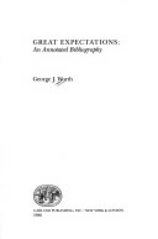 Cover of Great Expectations