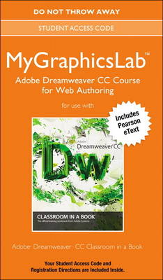 Book cover for MyGraphicsLab Adobe Dreamweaver CC Course for Web Authoring