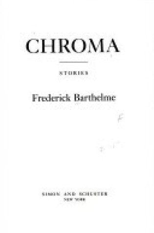 Cover of Chroma