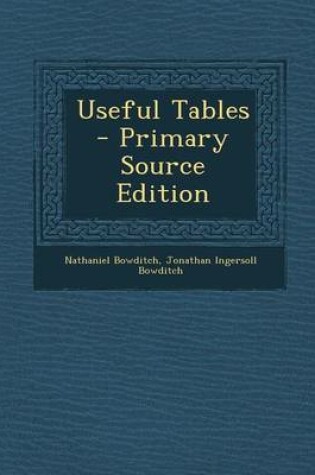 Cover of Useful Tables