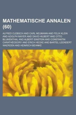 Cover of Mathematische Annalen (60 )