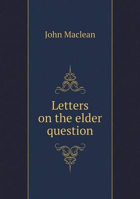 Book cover for Letters on the elder question