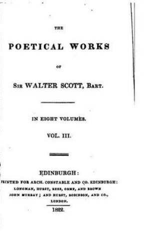 Cover of The poetical works of Sir Walter Scott - Vol. III