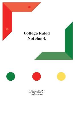 Book cover for College Ruled Notebook White cover 124 pages 6x9-inches