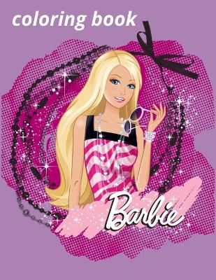 Book cover for barbie coloring book