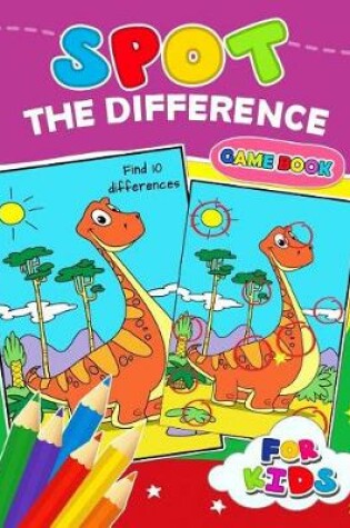 Cover of Spot The Difference Game book for kids