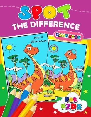 Book cover for Spot The Difference Game book for kids