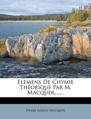 Book cover for Elemens de Chymie Theorique Par M. Macquer, ......